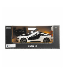 RS Mașină cu telecomandă RASTAR 1:14 BMW I8 albă, 43718